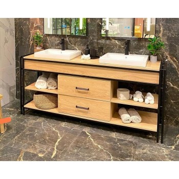 MUEBLE DE BAÑO ESTRUCTURA HIERRO - 1