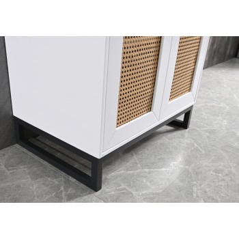 MUEBLE BLANCO C/BASE DE HIERRO 70CM - 2