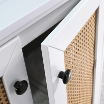 MUEBLE BLANCO C/BASE DE HIERRO 70CM - 3