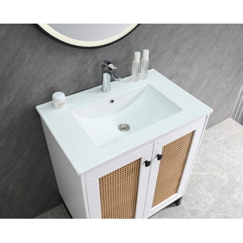 MUEBLE BLANCO C/BASE DE HIERRO 70CM - 6