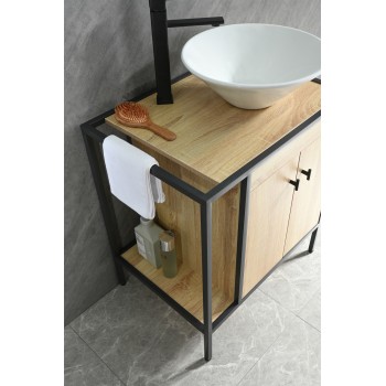 MUEBLE C/HIERRO Y BACHA 67 CM - 4