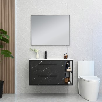 MUEBLE DE BAÑO C/BACHA  90CM - 1