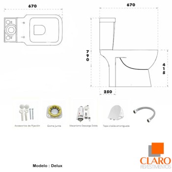 INODORO C/MOCHILA DELUX - 2