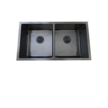 PILETA DOBLE BLACK 78X43 - 1