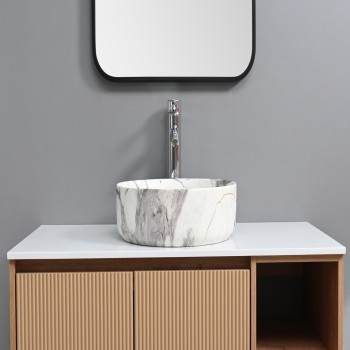 BACHA APOYO SIMIL MARMOL 40CM