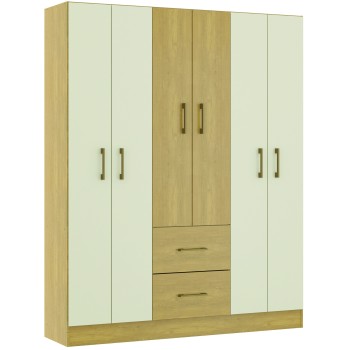 ROPERO EROS 6 PUERTAS 2 CAJ