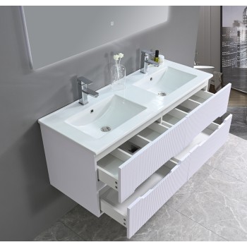 MUEBLE 1.20 C/ 2 BACHAS BCO